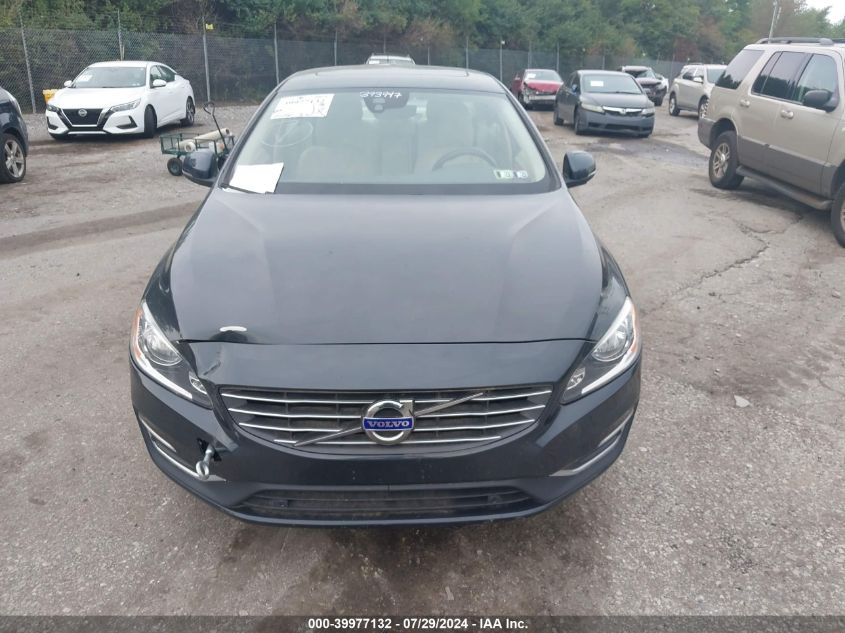 2016 Volvo S60 T5 Premier VIN: YV1612TK6G2393947 Lot: 39977132