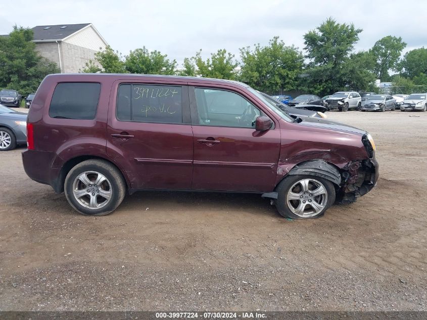 2014 Honda Pilot Ex VIN: 5FNYF4H4XED029714 Lot: 39977224