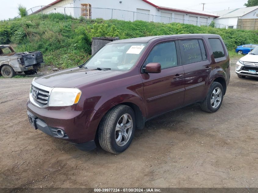 2014 Honda Pilot Ex VIN: 5FNYF4H4XED029714 Lot: 39977224