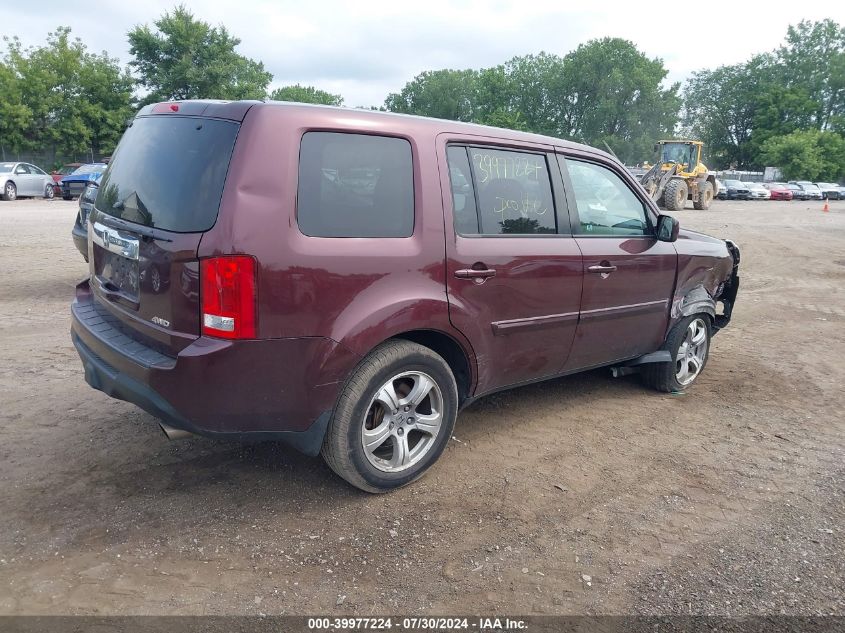 2014 Honda Pilot Ex VIN: 5FNYF4H4XED029714 Lot: 39977224