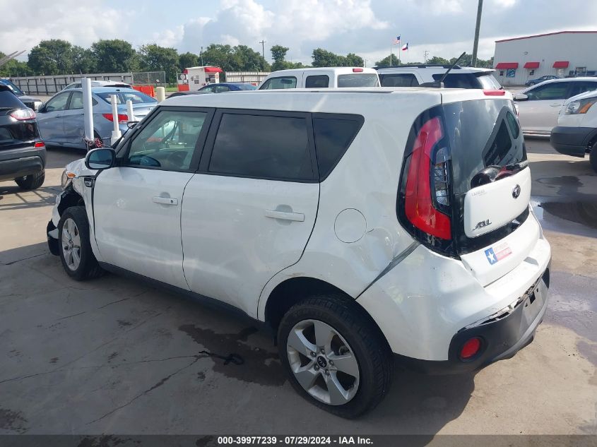 2019 Kia Soul VIN: KNDJN2A27K7643778 Lot: 39977239