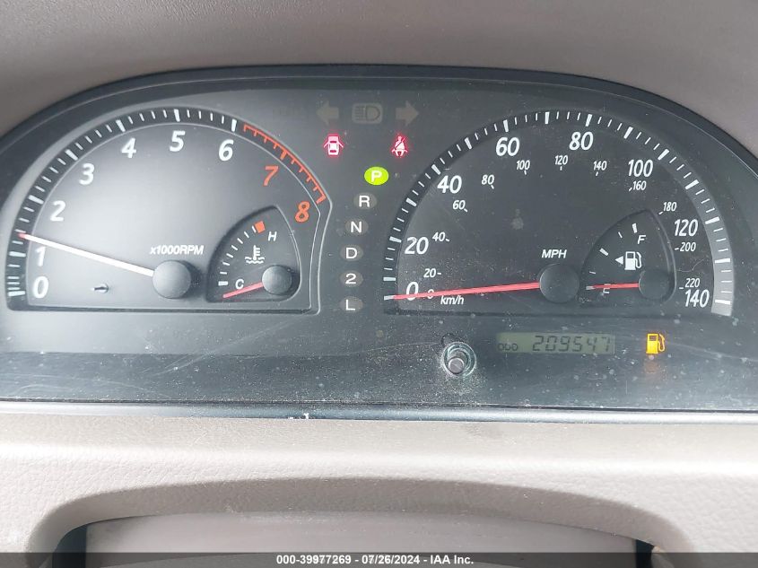 2003 Toyota Camry Xle VIN: 4T1BE32K93U706256 Lot: 39977269