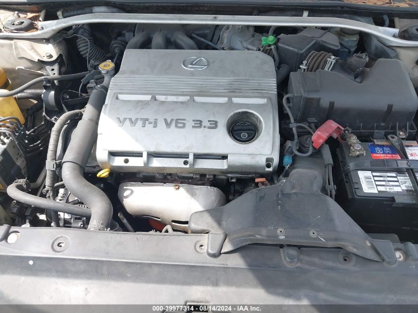 2005 Lexus Es 330 VIN: JTHBA30G455133714 Lot: 39977314