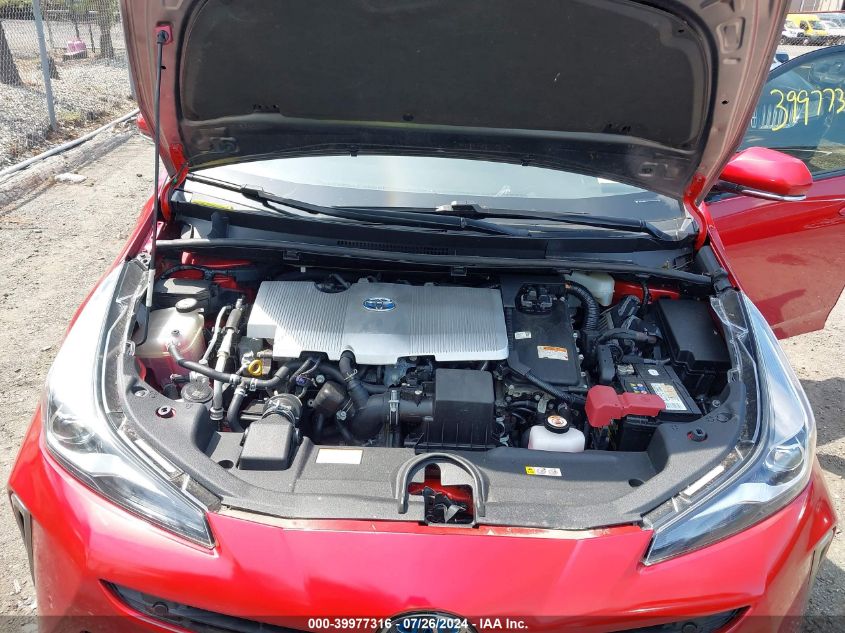 2020 Toyota Prius Le Awd-E VIN: JTDL9RFU6L3020922 Lot: 39977316