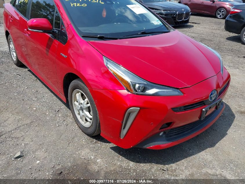 2020 Toyota Prius Le Awd-E VIN: JTDL9RFU6L3020922 Lot: 39977316