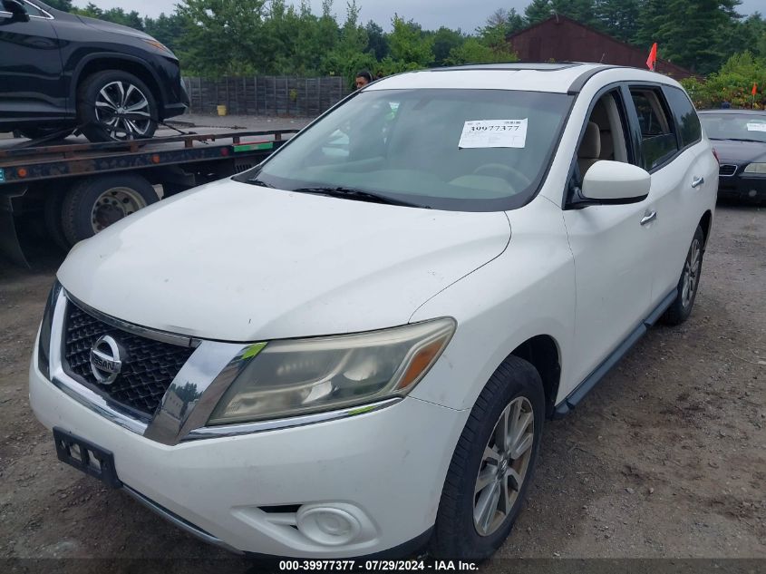 2013 Nissan Pathfinder S VIN: 5N1AR2MMXDC653132 Lot: 39977377