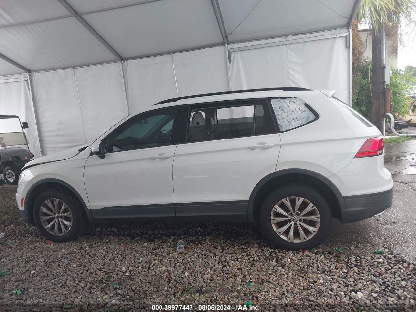 2018 Volkswagen Tiguan S VIN: 3VV1B7AX1JM012905 Lot: 39977447