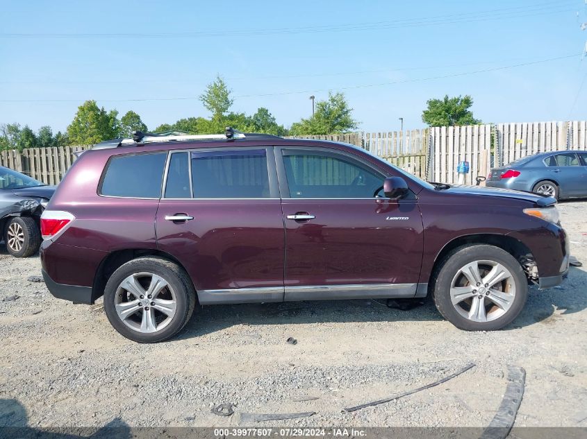 2012 Toyota Highlander Limited VIN: 5TDYK3EH1CS068449 Lot: 39977507