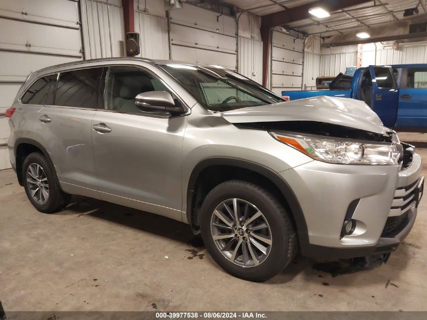 2018 Toyota Highlander Xle VIN: 5TDJZRFH8JS561864 Lot: 39977538