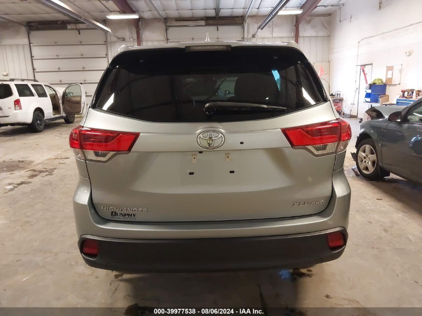 2018 Toyota Highlander Xle VIN: 5TDJZRFH8JS561864 Lot: 39977538