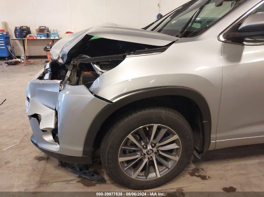 2018 Toyota Highlander Xle VIN: 5TDJZRFH8JS561864 Lot: 39977538