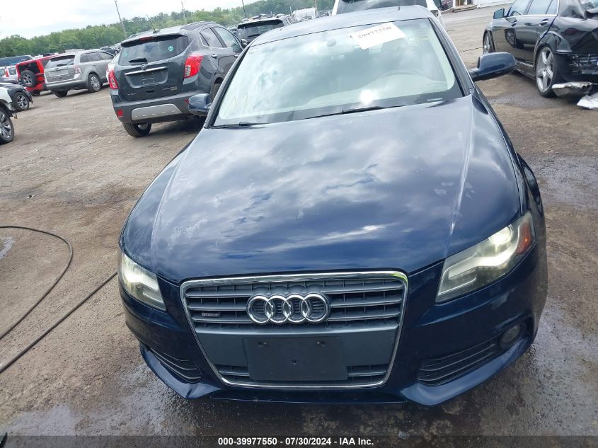2010 Audi A4 2.0T Premium VIN: WAUFFAFL2AN059410 Lot: 39977550