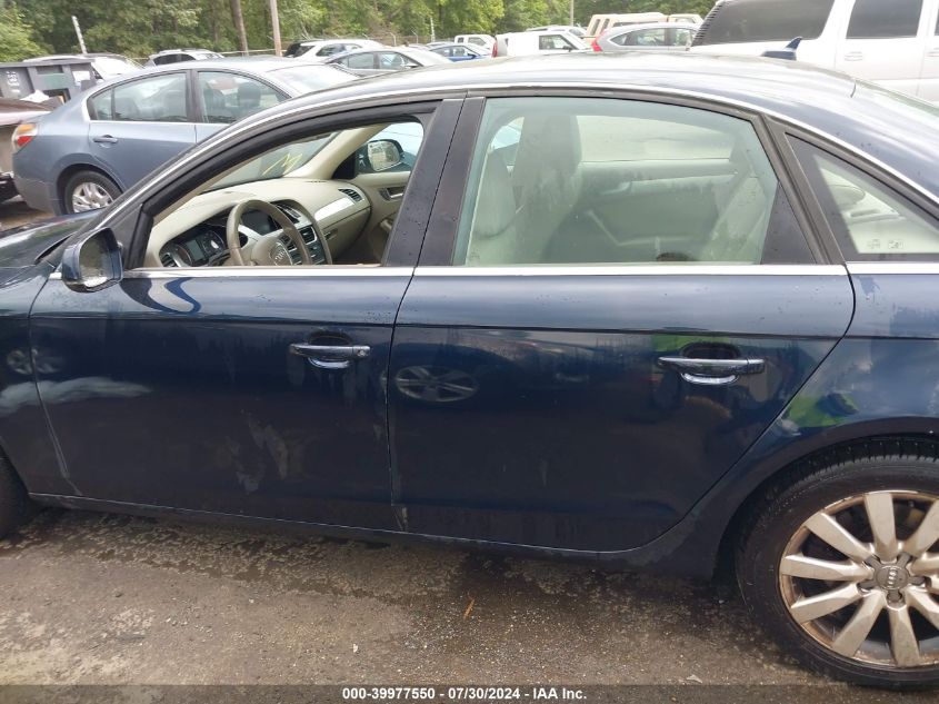 2010 Audi A4 2.0T Premium VIN: WAUFFAFL2AN059410 Lot: 39977550