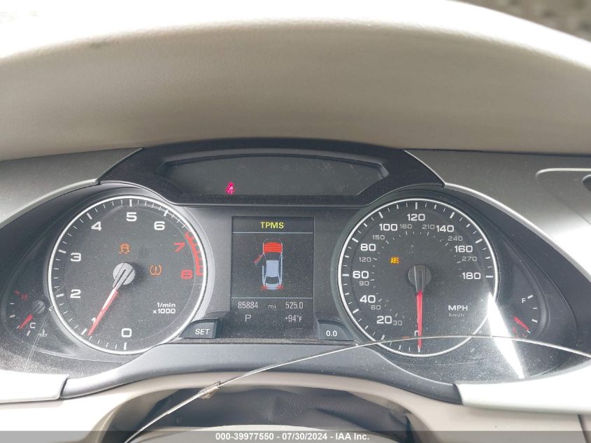 2010 Audi A4 2.0T Premium VIN: WAUFFAFL2AN059410 Lot: 39977550