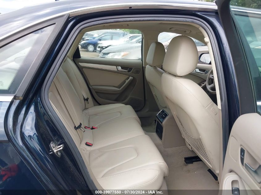 2010 Audi A4 2.0T Premium VIN: WAUFFAFL2AN059410 Lot: 39977550