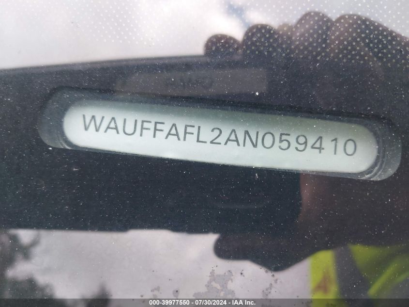 2010 Audi A4 2.0T Premium VIN: WAUFFAFL2AN059410 Lot: 39977550