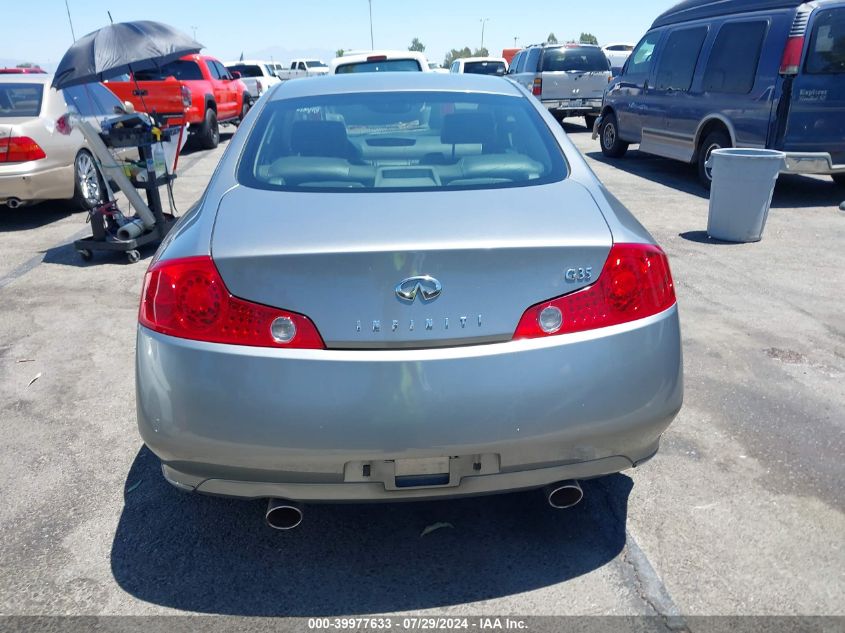 2005 Infiniti G35 VIN: JNKCV54E85M416412 Lot: 39977633