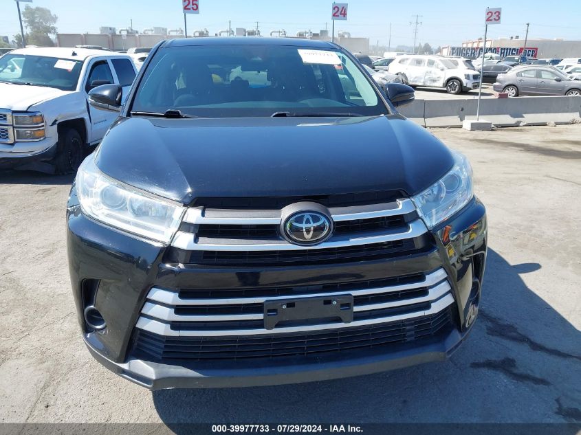 2019 Toyota Highlander Le/Le Plus VIN: 5TDZZRFHXKS308307 Lot: 39977733