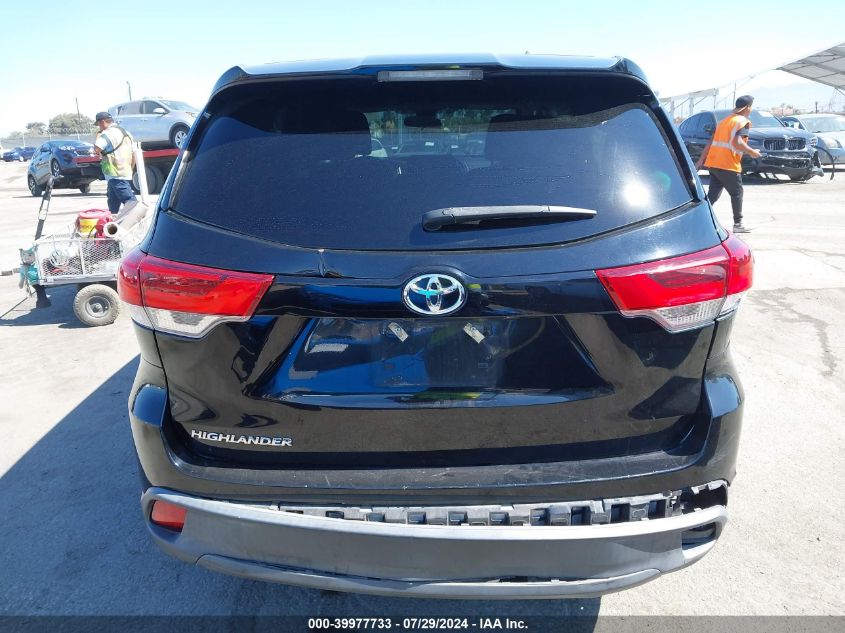 2019 Toyota Highlander Le/Le Plus VIN: 5TDZZRFHXKS308307 Lot: 39977733