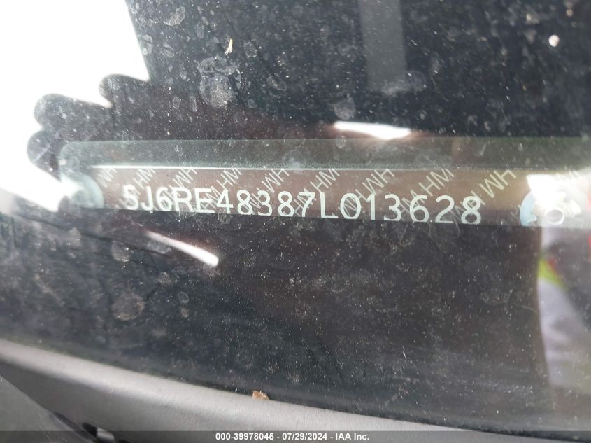 2007 Honda Cr-V Lx VIN: 5J6RE48387L013628 Lot: 39978045