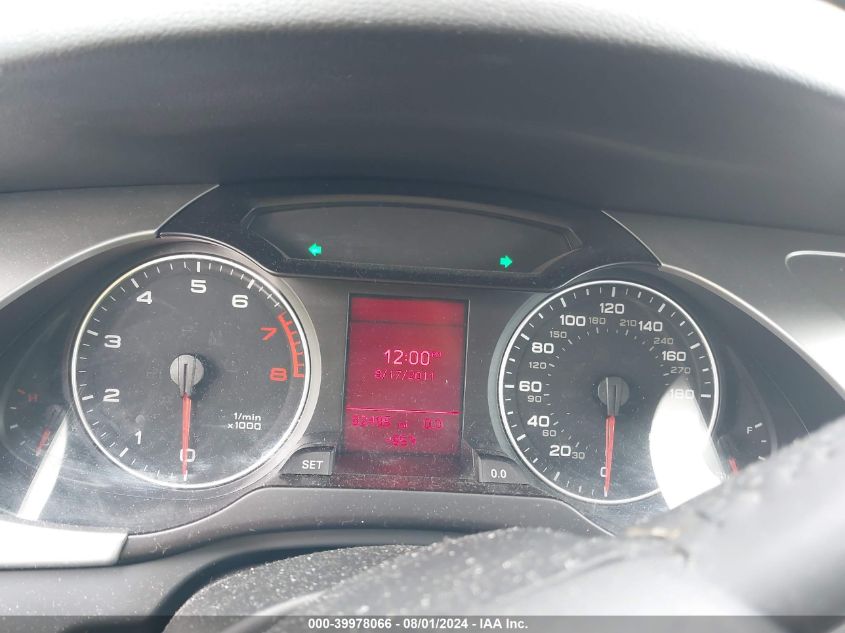 2012 Audi A4 Premium VIN: WAUBFAFL3CA117565 Lot: 39978066