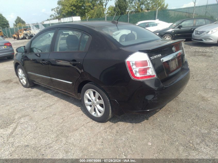 2012 Nissan Sentra 2.0/2.0S/Sr/2.0Sl VIN: 3N1AB6AP4CL672778 Lot: 39978085