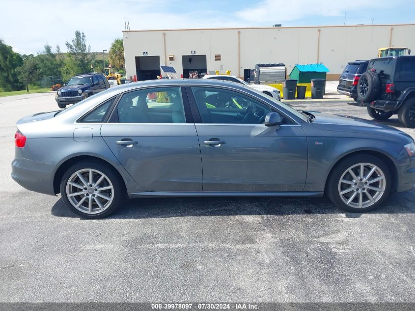 2014 Audi A4 2.0T Premium VIN: WAUFFAFL0EN036830 Lot: 39978097