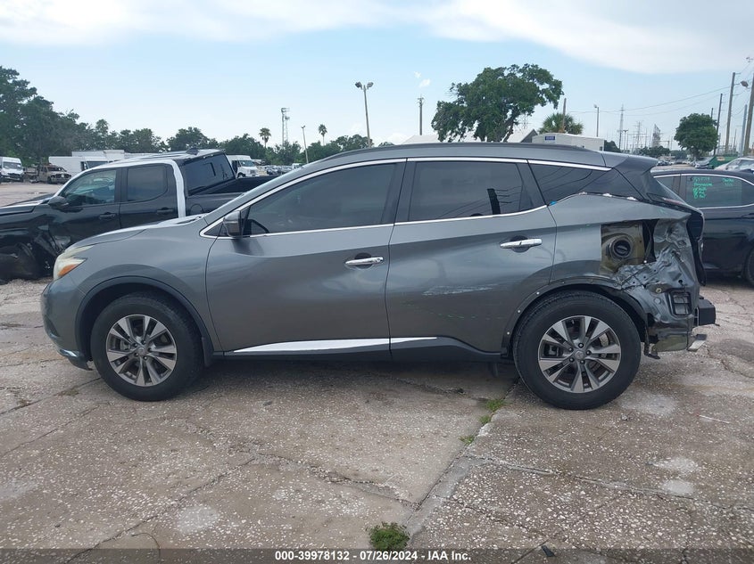 2015 Nissan Murano Sv VIN: 5N1AZ2MG9FN221021 Lot: 39978132