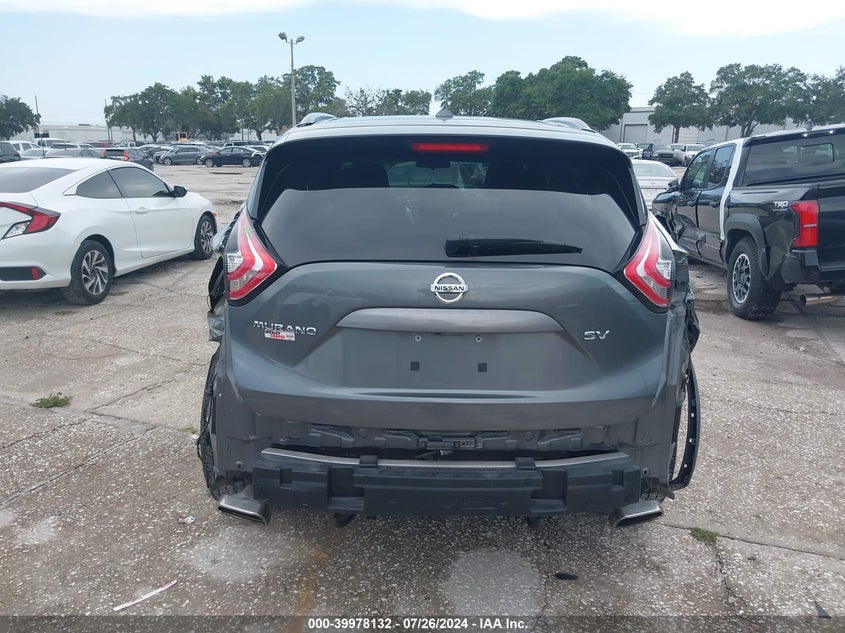 2015 Nissan Murano Sv VIN: 5N1AZ2MG9FN221021 Lot: 39978132