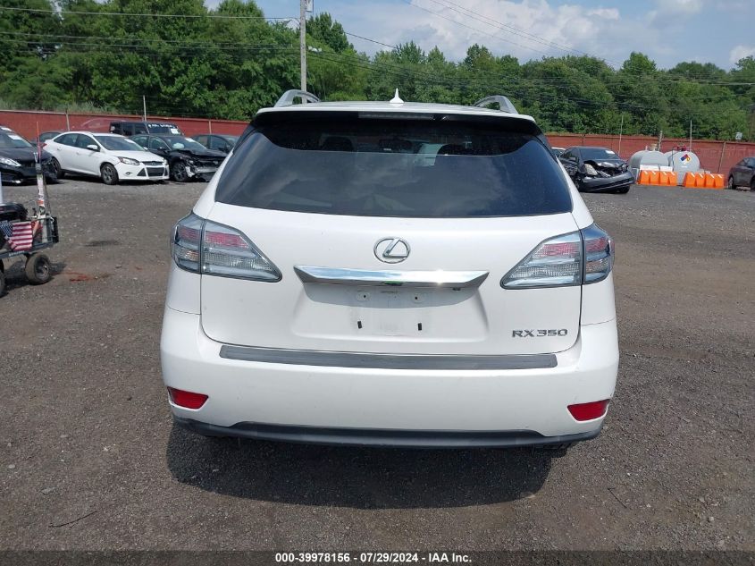 2011 Lexus Rx 350 VIN: 2T2BK1BA7BC099984 Lot: 39978156