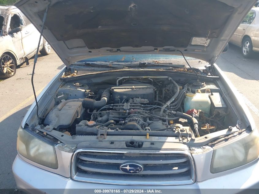 2003 Subaru Forester Xs VIN: JF1SG65693G723643 Lot: 39978165