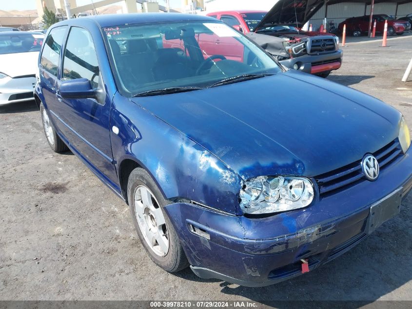 2001 Volkswagen Golf Gl Tdi VIN: WVWBP21J11W122274 Lot: 39978210