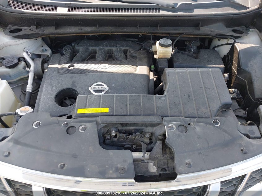 2011 Nissan Murano Sl VIN: JN8AZ1MW4BW175211 Lot: 39978216