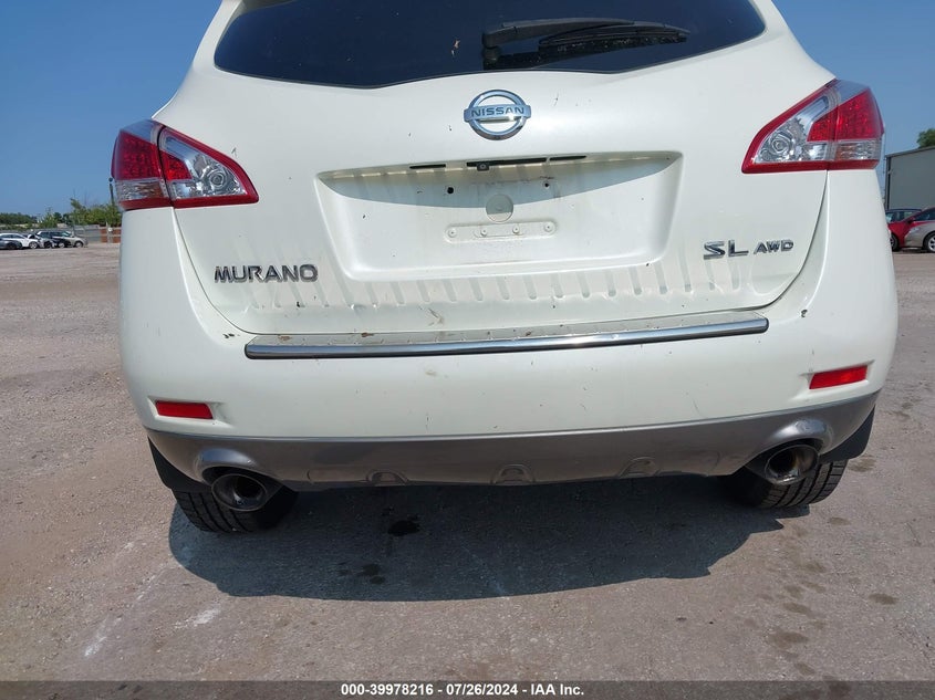 2011 Nissan Murano Sl VIN: JN8AZ1MW4BW175211 Lot: 39978216
