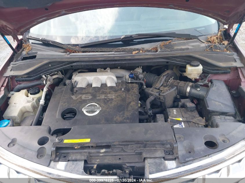 2006 Nissan Murano Sl/Se/S VIN: JN8AZ08T16W419848 Lot: 39978225