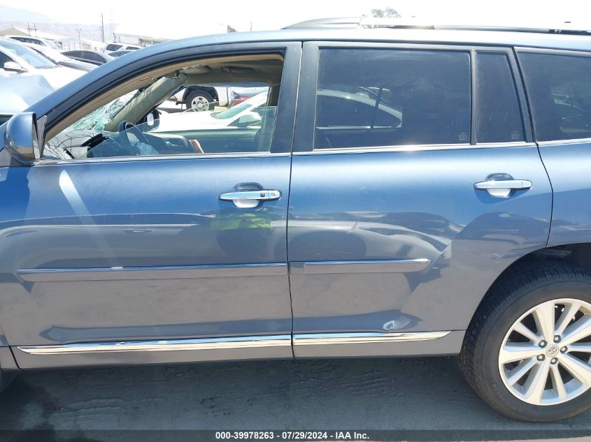 2013 Toyota Highlander Hybrid Limited V6 VIN: JTEDC3EH9D2012498 Lot: 39978263