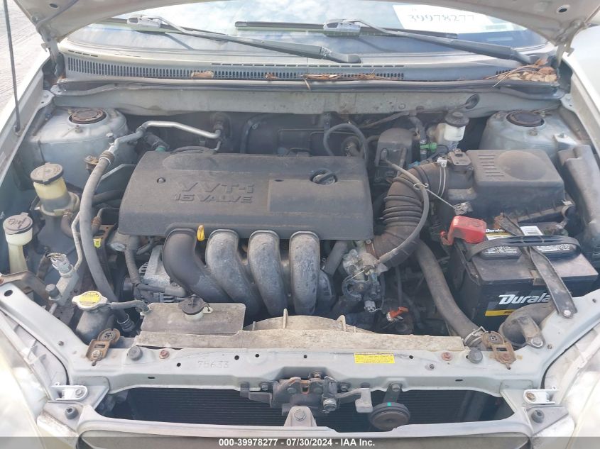 2004 Toyota Corolla Ce/Le/S VIN: 2T1BR32E74C203861 Lot: 39978277