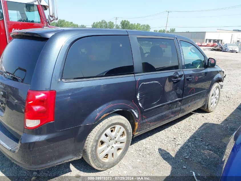 2014 Dodge Grand Caravan Se VIN: 2C4RDGBG1ER449845 Lot: 39978373