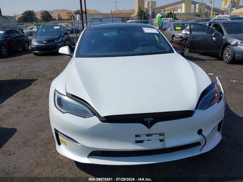 2022 Tesla Model S Dual Motor All-Wheel Drive VIN: 5YJSA1E50NF477648 Lot: 39978401