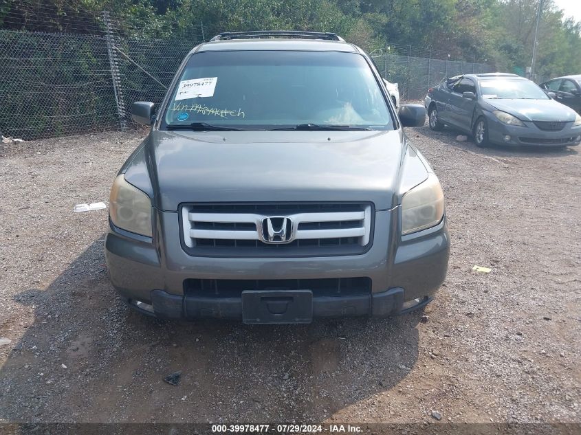 2007 Honda Pilot Ex VIN: 2HKYF18427H531535 Lot: 39978477