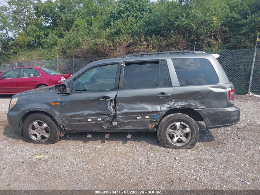 2007 Honda Pilot Ex VIN: 2HKYF18427H531535 Lot: 39978477