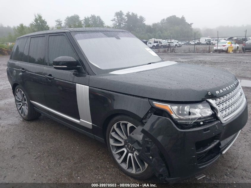 2016 Land Rover Range Rover 3.0L V6 Supercharged VIN: SALGR2VFXGA253773 Lot: 39978503