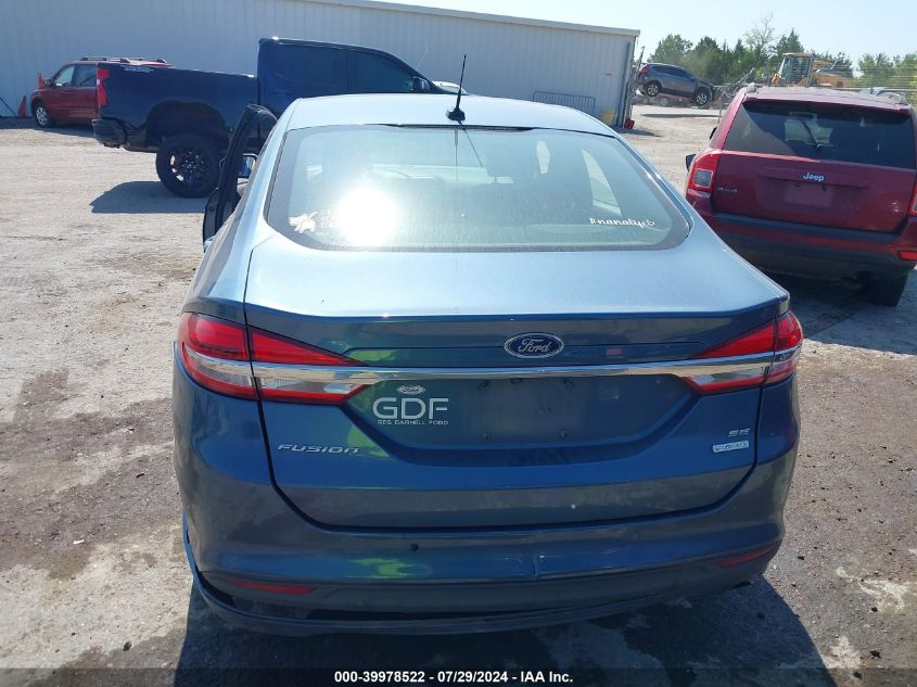 2018 Ford Fusion Se VIN: 3FA6P0HD5JR213658 Lot: 39978522