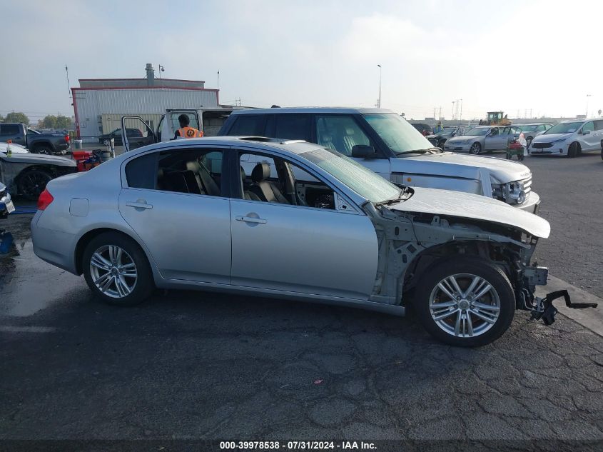 2010 Infiniti G37 Journey VIN: JN1CV6AP0AM200399 Lot: 39978538