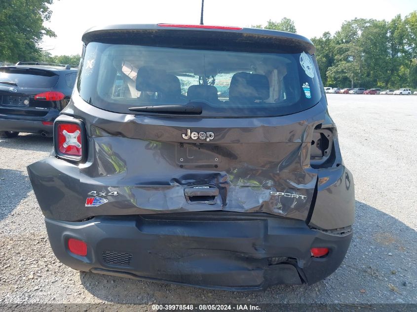 2018 Jeep Renegade Sport 4X4 VIN: ZACCJBAB1JPH08730 Lot: 39978548