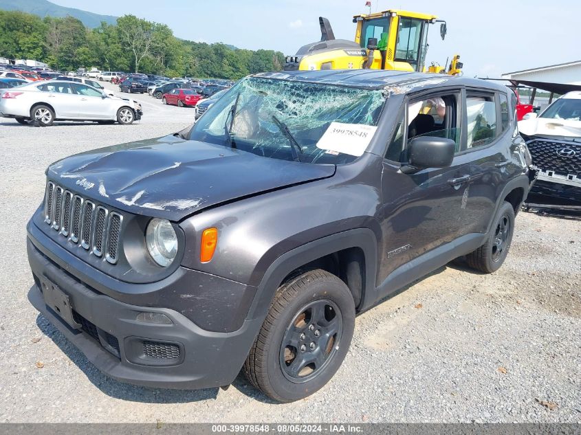 2018 Jeep Renegade Sport 4X4 VIN: ZACCJBAB1JPH08730 Lot: 39978548