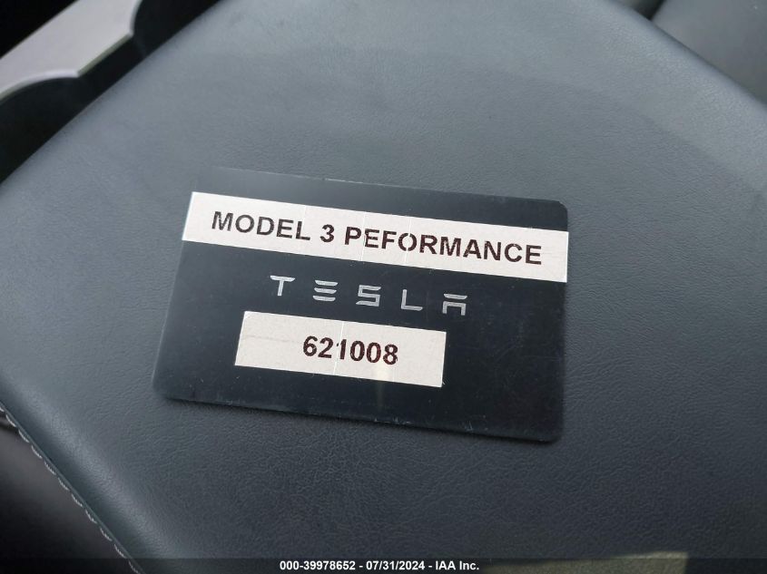 2023 TESLA MODEL 3 PERFORMANCE DUAL MOTOR ALL-WHEEL DRIVE - 5YJ3E1EC3PF621008