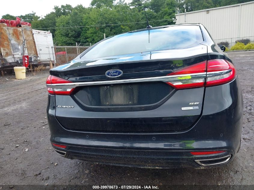 2017 Ford Fusion Se VIN: 3FA6P0T90HR352688 Lot: 39978673