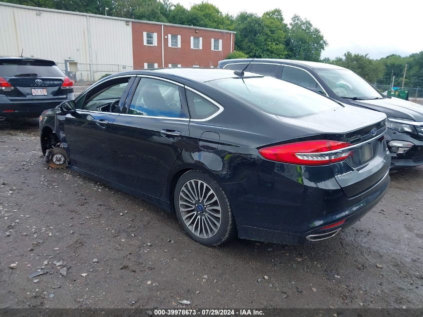 VIN 3FA6P0T90HR352688 2017 Ford Fusion, SE no.3