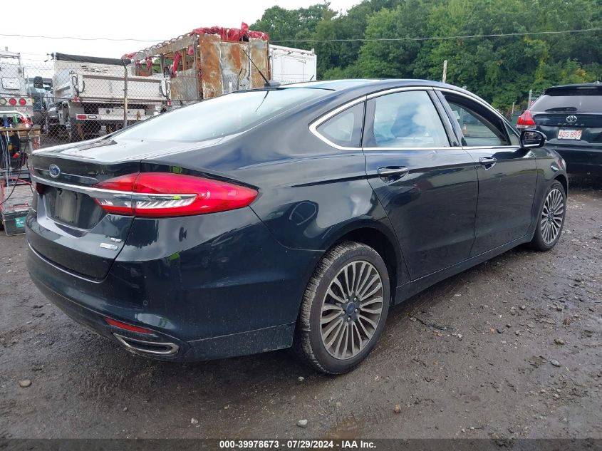 VIN 3FA6P0T90HR352688 2017 Ford Fusion, SE no.4